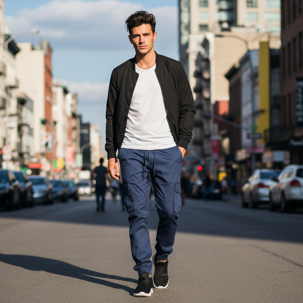 Pantalón cargo en Dril